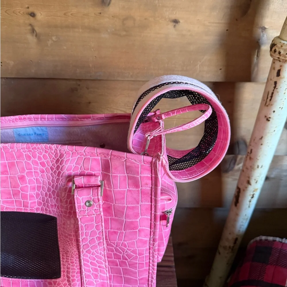 Chelsea Paws Croc Embossed Small Pet Carrier/Tote